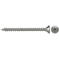 fischer Spanplattenschraube PowerFast 4,0x30 Senkkopf PZ 300 Stück, mit Vollgewinde, Edelstahl A2