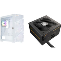 Enermax MarbleShell MS31 RGB + Marblebron II 650W, Tower-Gehäuse weiß, Bundle Gehäuse + Netzteil verschraubt