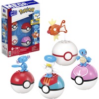 Mattel MEGA Pokémon 4 Wasser-Typ Pokémon Sets, Konstruktionsspielzeug