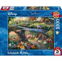 Schmidt Spiele Thomas Kinkade: Painter of Light - Disney - Alice im Wunderland, Puzzle 1000 Teile