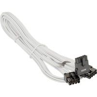 Seasonic 12VHPWR PCIe Adapter Kabel, 90° abgewinkelt weiß, 75cm