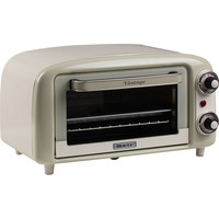 Ariete Mini-Backofen Vintage Beige weiß/hellgrün, 800 Watt, 10 Liter