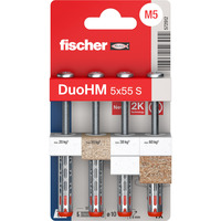 fischer Hohlraumdübel DuoHM 5x55 S PZ 4 Stück, mit Panhead-Schraube