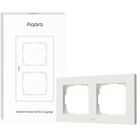 Aqara Switch Frame H2 EU (2-Gang), Einbaurahmen weiß, 2-Fach-Rahmen