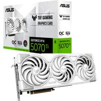 ASUS GeForce RTX 5070 Ti TUF GAMING OC WHITE Edition, Grafikkarte weiß, DLSS 4, 3x DisplayPort, 2x HDMI 2.1