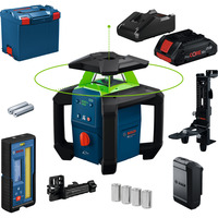 Bosch Rotationslaser GRL18V-4-34CVG Akku ProCORE18V 4.0Ah in L-BOXX grün, Kit