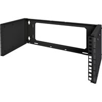 Digitus Patch-Halter zur Wandmontage, 483mm (19"), Halterung schwarz, 4 HE, tiefenverstellbar 250mm - 430mm