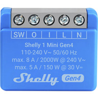Shelly 1 Mini Gen4, Relais blau