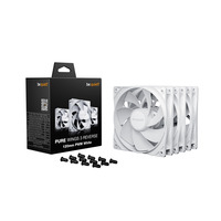 be quiet! Pure Wings 3 120mm PWM Reverse White 3-Pack, Gehäuselüfter weiß, 3er-Pack, 120 mm