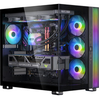 ALTERNATE Gaming-PC Window Edition • RTX 5080 • AMD Ryzen™ 7 7800X3D • 32 GB RAM schwarz/transparent, Windows 11 Home
