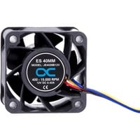 Alphacool ES 40mm 400-15.000rpm Fan 40x40x28mm, Gehäuselüfter schwarz, Two Ball Bearing, PWM, 40 mm