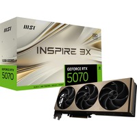 MSI GeForce RTX 5070 12G INSPIRE 3X OC, Grafikkarte DLSS 4, 3x DisplayPort, 1x HDMI 2.1