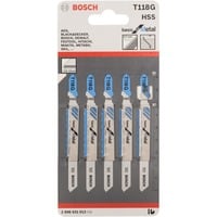 Bosch Stichsägeblatt T 118 G Basic for Metal, 92mm 5 Stück