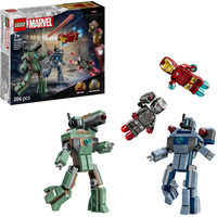LEGO 76320 Marvel Super Heroes Iron Man & War Machine vs. Hammer-Drohnen, Konstruktionsspielzeug