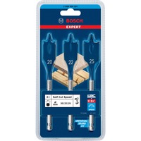 Bosch Expert Self Cut Speed Flachfräsbohrer-Satz, 3-teilig, Ø 20/ 22/ 25mm Länge 152mm