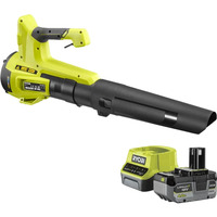 Ryobi ONE+ Akku-Laubgebläse RY18BLB-140, 18Volt, Laubbläser grün/schwarz, Li-Ionen Akku 4,0Ah