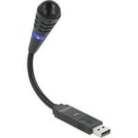 DeLOCK USB Schwanenhals Mikrofon schwarz