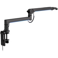 ENDORFY Mikrofonhalterung Broadcast Low Profile RGB Boom Arm schwarz, für Mikrofone bis 2kg, LED-Hintergrundbeleuchtung