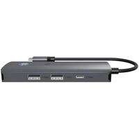 ICY BOX IB-DK4081-SO, Dockingstation aluminium, PD, HDMI, USB-C, USB-A