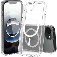 Nevox StyleShell SHOCKFlex, Handyhülle transparent, iPhone 16e, kompatibel mit MagSafe