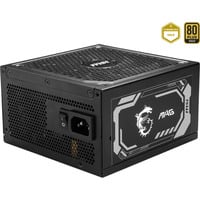 MSI MAG A1000GL PCIE5, PC-Netzteil schwarz, 1x 12-Pin High Power GPU, 4x PCIe, Kabelmanagement, 1000 Watt