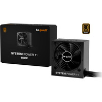 be quiet! System Power 11 650W ATX3.1, PC-Netzteil schwarz, 1x 12-Pin High Power GPU, 2x PCIe, 650 Watt