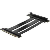 Corsair Premium PCIe 5.0 ×16 Riser-Kabel, Verlängerungskabel schwarz, 175mm, Schwarz