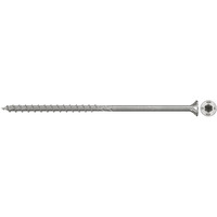 fischer Spanplattenschraube PowerFast II 6,0x100 Senkkopf TX 100 Stück, mit Teilgewinde, Edelstahl A4