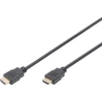 Digitus HDMI High Speed Anschlusskabel, mit Ethernet, Full HD 1080i/p schwarz, 3 Meter, Standard