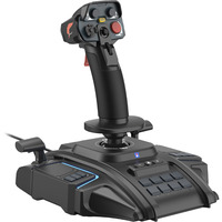 HORI ACE COMBAT 8: WINGS OF THEVE Flight Stick, Joystick schwarz, für PS5, PS4, PC