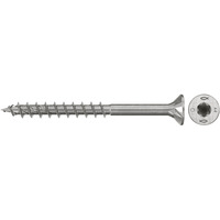 fischer Spanplattenschraube PowerFast II 4,5x70 Senkkopf TX 100 Stück, mit Teilgewinde, Edelstahl A4