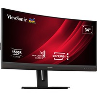 ViewSonic VG3456C, LED-Monitor 86.4 cm (34 Zoll), schwarz (matt), UWQHD, VA, Curved, USB-C, USB-Hub, 100Hz Panel