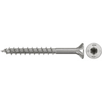 fischer Spanplattenschraube PowerFast II 4,5x40 Senkkopf TX 200 Stück, mit Teilgewinde, Edelstahl A2
