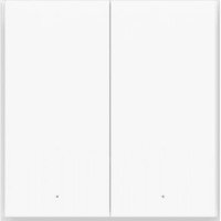Aqara Smarter Lichtschalter H1 EU (ohne Neutralleiter) grau, Doppel Wippe