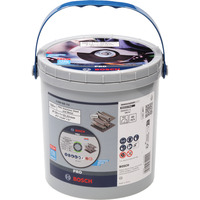 Bosch PRO Stainless Steel and Metal, Ø 125 mm, 100 Stück im Eimer, Trennscheibe  Bohrung 22,23 mm, WA 60 T BF