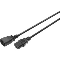 Digitus Netz-Verlängerungskabel schwarz, 5 Meter, Kaltgeräte-Buchse > Stecker