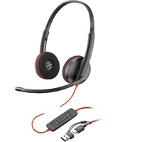 Poly Blackwire 3220, Headset schwarz, Stereo, USB-C