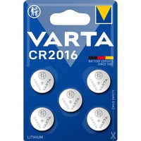VARTA LITHIUM Coin CR2016, Batterie 5 Stück, CR2016