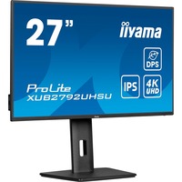 iiyama ProLite XUB2792UHSU-B6, LED-Monitor 68.5 cm (27 Zoll), schwarz (matt), UltraHD/4K, IPS, HDMI, DP, USB-C, USB-Hub