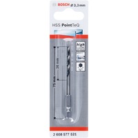 Bosch HSS-Spiralbohrer PointTeQ Hex, Ø 3,3mm Arbeitslänge 36mm