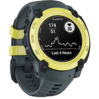 Garmin Instinct E, Smartwatch dunkelgrau/limette, 40 mm, Silikon-Armband