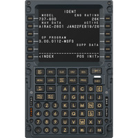 MOZA MB7F Flight Computer Display, Instrumentenpanel schwarz
