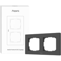 Aqara Switch Frame H2 EU (2-Gang), Einbaurahmen grau, 2-Fach-Rahmen