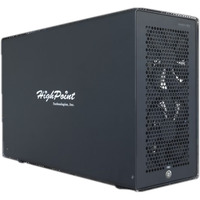 HighPoint RocketStor 8631C , Tower-Gehäuse schwarz, PCIe 5.0 x16 eGPU