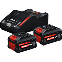 Bosch EXPERT Starter-Set 18V, 2x EXBA 18V-80 + Ladegerät EXAL18V-160 schwarz, 2x Li-Ionen Akku 8Ah, AMPShare Alliance