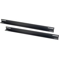 Inter-Tech Gerätetäger 650 mm, Einbauschienen schwarz, 1 HE, 2 Stück