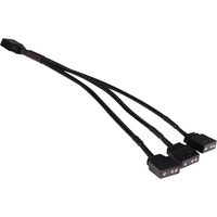 Alphacool Y-Kabelsplitter aRGB 3-Pin auf 3x 3-Pin, 15cm schwarz