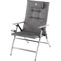 Coleman Gepolsterter Liegestuhl, 5 Positionen 2000038333, Camping-Stuhl grau/silber