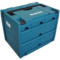 Makita MAKSTOR Modell 4.5, Werkzeugkiste blau, 5 Schubladen