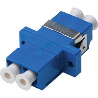 Digitus LWL Kupplung, Duplex, LC > LC Buchse, Single Mode OS2 blau, inkl. Schrauben